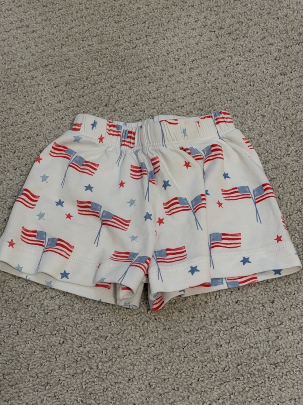 James & Lottie American Flag Shorts - 12 Months